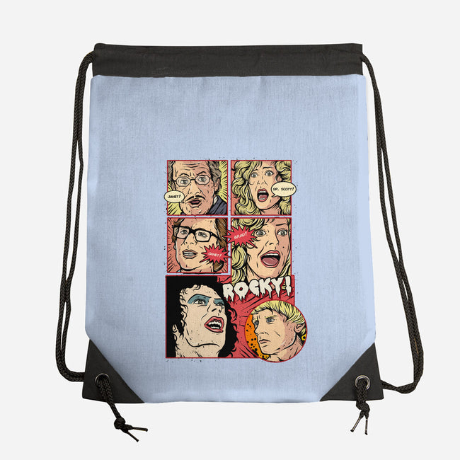 Horror Show-none drawstring bag-Green Devil