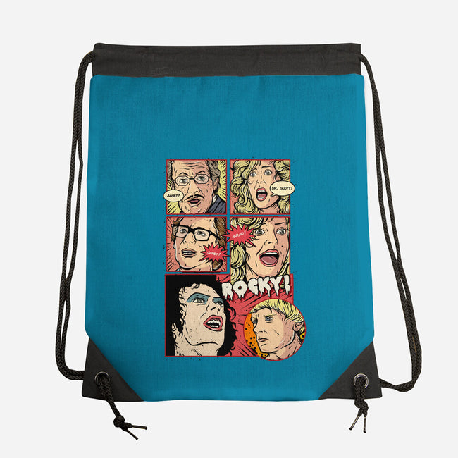 Horror Show-none drawstring bag-Green Devil
