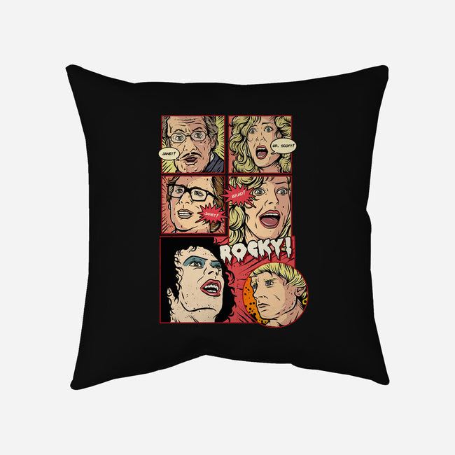 Horror Show-none removable cover w insert throw pillow-Green Devil