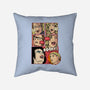 Horror Show-none removable cover w insert throw pillow-Green Devil