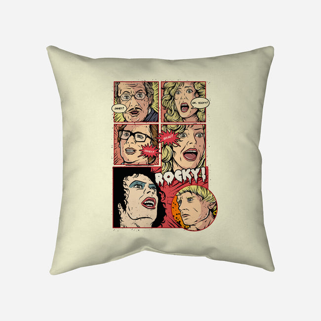 Horror Show-none removable cover w insert throw pillow-Green Devil
