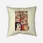Horror Show-none removable cover w insert throw pillow-Green Devil