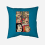 Horror Show-none removable cover w insert throw pillow-Green Devil