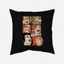 Horror Show-none removable cover throw pillow-Green Devil