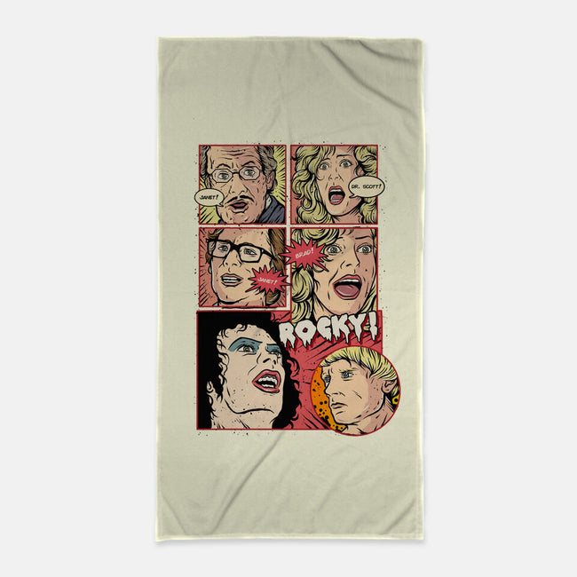 Horror Show-none beach towel-Green Devil