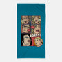 Horror Show-none beach towel-Green Devil