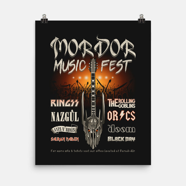 Land Of Shadows Music Fest-none matte poster-NMdesign