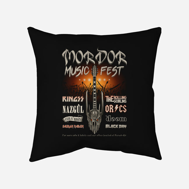 Land Of Shadows Music Fest-none removable cover w insert throw pillow-NMdesign