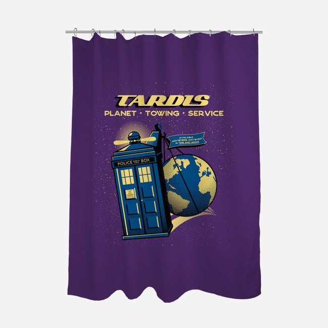 Planet Towing Service-none polyester shower curtain-tobefonseca