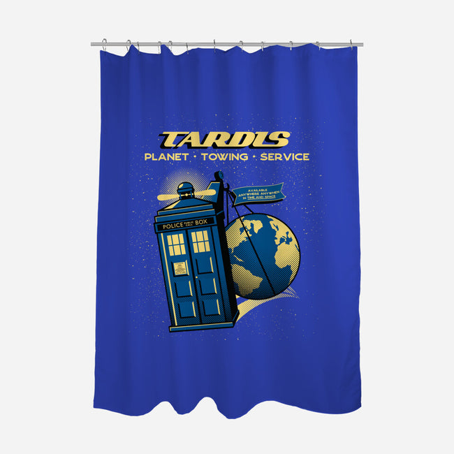 Planet Towing Service-none polyester shower curtain-tobefonseca