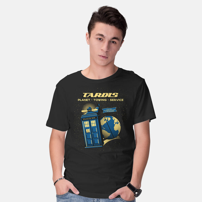 Planet Towing Service-mens basic tee-tobefonseca