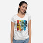 Magic Animals-womens v-neck tee-Vallina84