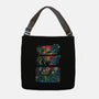 Gojira And The Mushroom Kingdom-none adjustable tote bag-Knegosfield