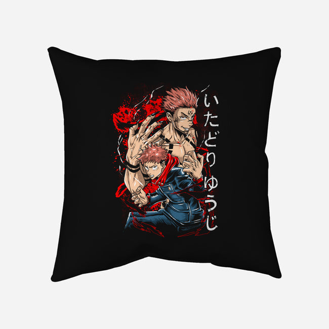 The Power Of Sukuna-none removable cover throw pillow-Knegosfield