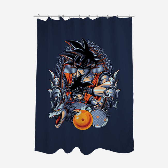 Legendary Saiyan-none polyester shower curtain-Badbone Collections