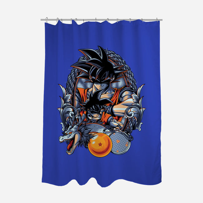 Legendary Saiyan-none polyester shower curtain-Badbone Collections