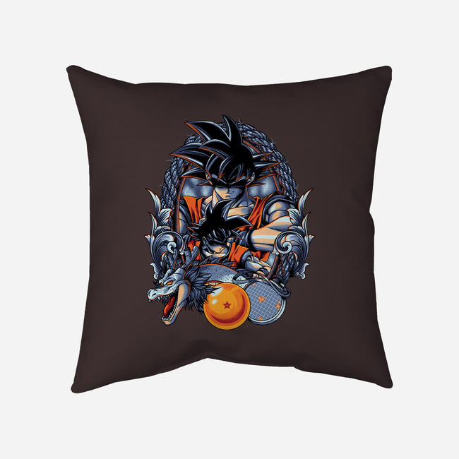 Legendary Saiyan-none removable cover throw pillow-Badbone Collections
