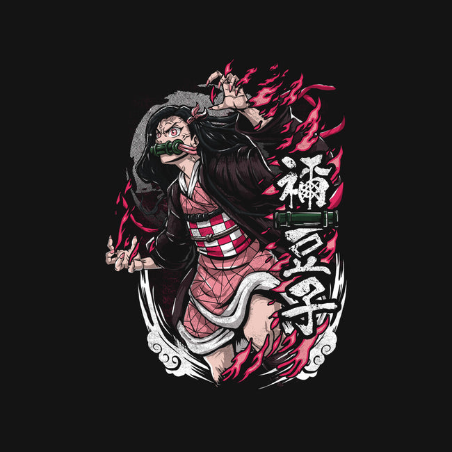 Nezuko Rage-youth crew neck sweatshirt-Knegosfield