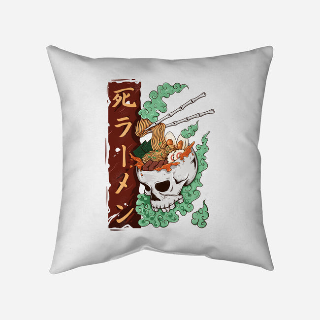 The Death Ramen-none removable cover throw pillow-Wahyu Azizi