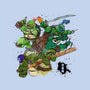 Turtle Warrior-none adjustable tote bag-Wyn.L