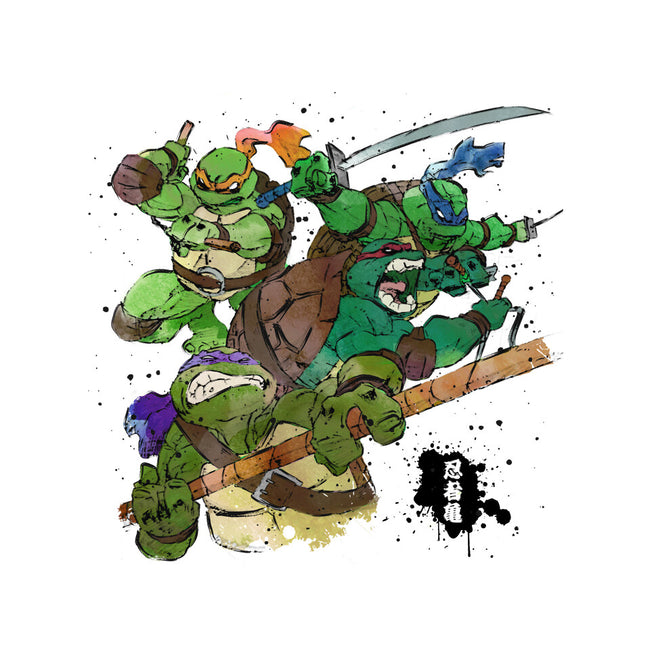 Turtle Warrior-none stretched canvas-Wyn.L