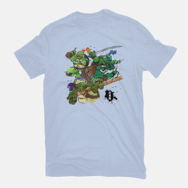 Turtle Warrior-mens heavyweight tee-Wyn.L