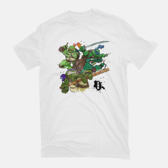 Turtle Warrior-womens basic tee-Wyn.L