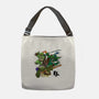 Turtle Warrior-none adjustable tote bag-Wyn.L