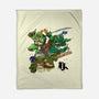 Turtle Warrior-none fleece blanket-Wyn.L
