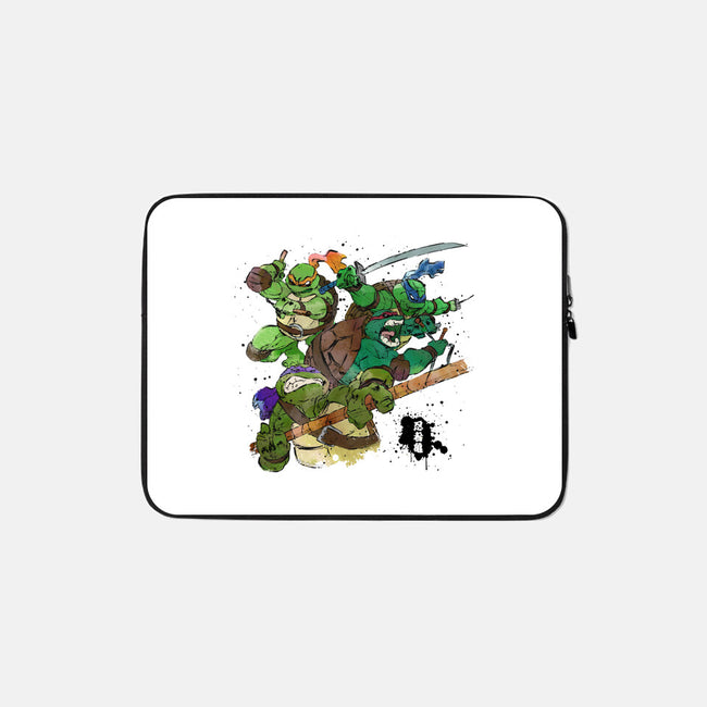 Turtle Warrior-none zippered laptop sleeve-Wyn.L