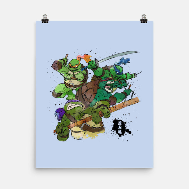 Turtle Warrior-none matte poster-Wyn.L