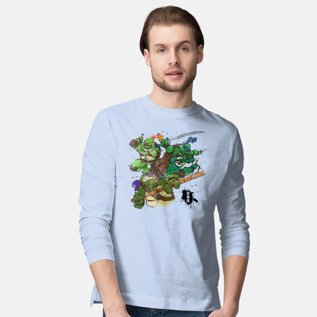 Turtle Warrior-mens long sleeved tee-Wyn.L