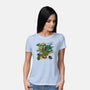 Turtle Warrior-womens basic tee-Wyn.L