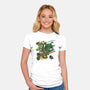 Turtle Warrior-womens fitted tee-Wyn.L