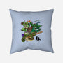 Turtle Warrior-none removable cover w insert throw pillow-Wyn.L