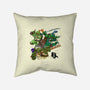 Turtle Warrior-none removable cover w insert throw pillow-Wyn.L