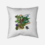 Turtle Warrior-none removable cover w insert throw pillow-Wyn.L
