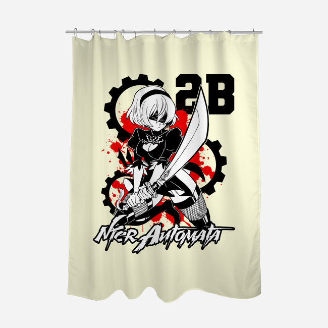 2B Automata-none polyester shower curtain-Faissal Thomas