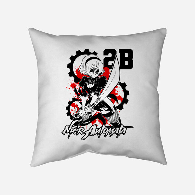 2B Automata-none removable cover throw pillow-Faissal Thomas