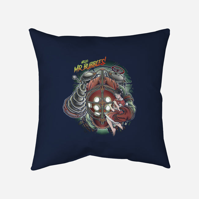 Mr. Bubbles-none removable cover w insert throw pillow-Fearcheck