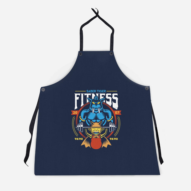 Saber Tiger Fitness-unisex kitchen apron-Logozaste