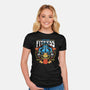 Saber Tiger Fitness-womens fitted tee-Logozaste