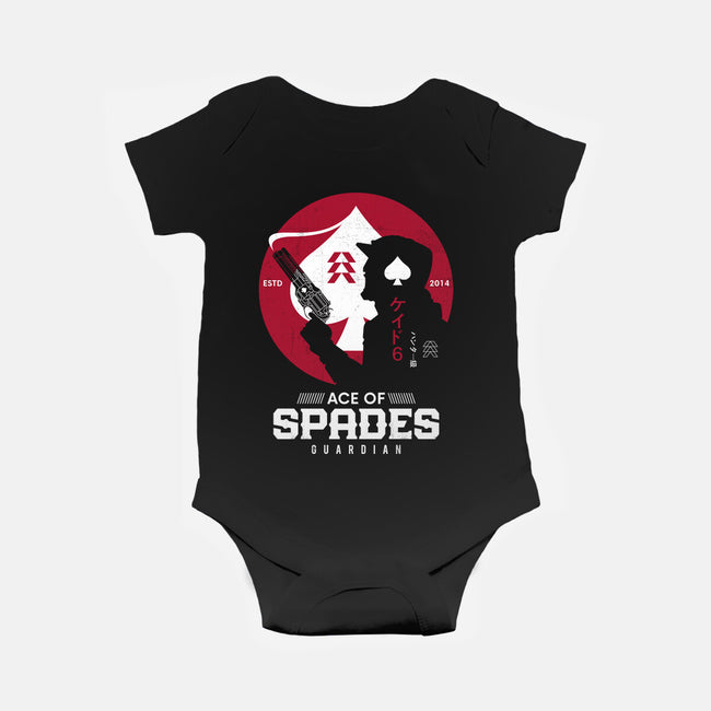 Ace Of Spades Japanese Style-baby basic onesie-Logozaste