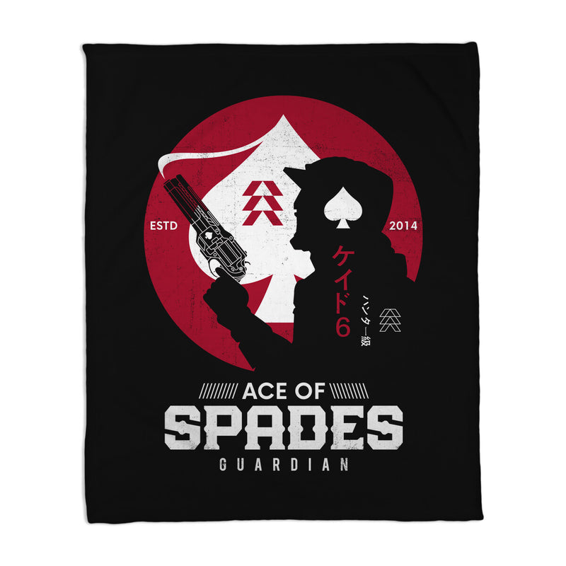 Ace Of Spades Japanese Style-none fleece blanket-Logozaste by TeeFury