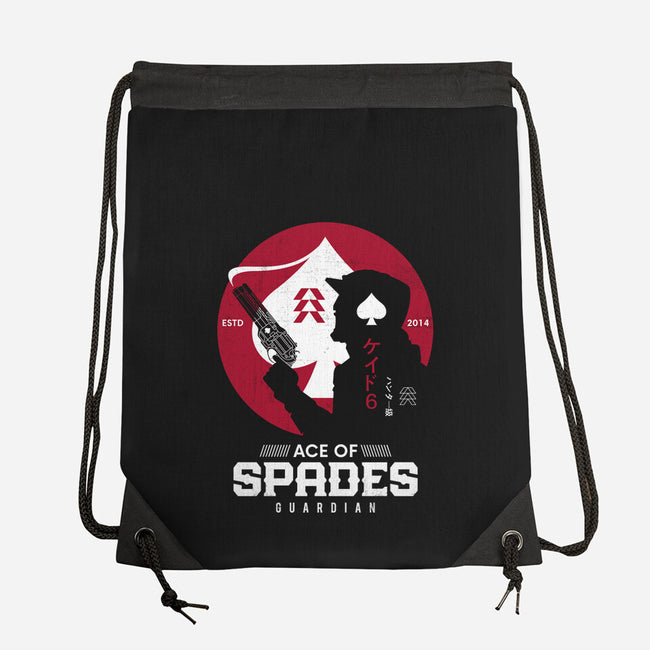 Ace Of Spades Japanese Style-none drawstring bag-Logozaste