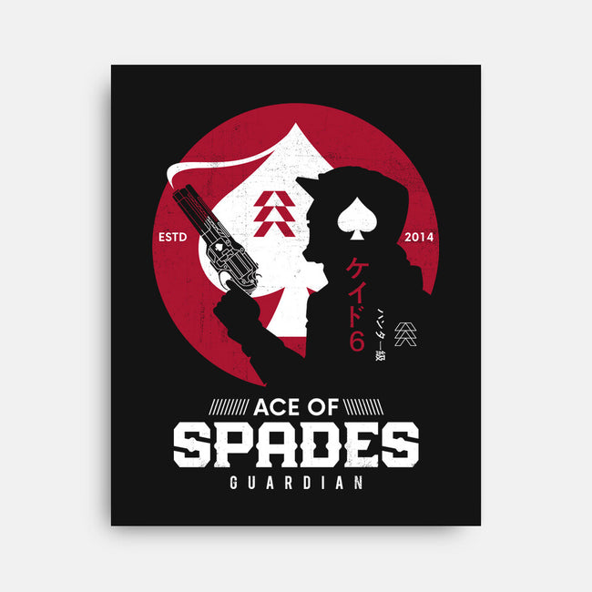 Ace Of Spades Japanese Style-none stretched canvas-Logozaste