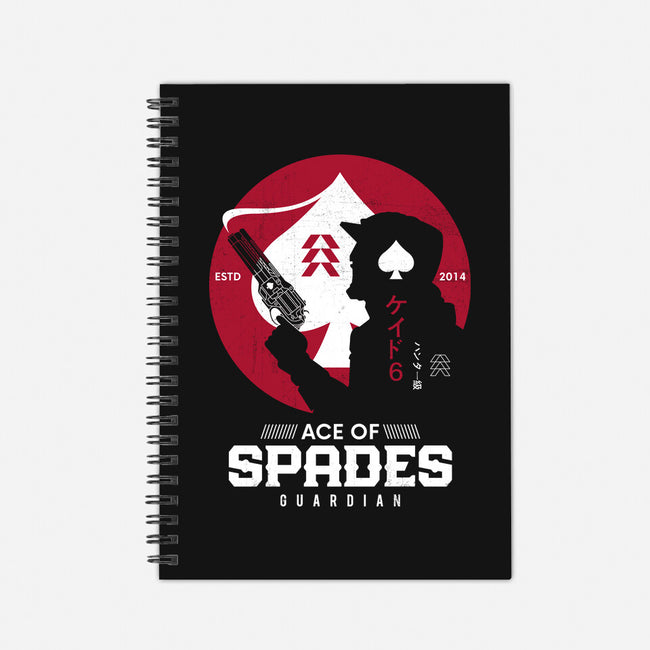 Ace Of Spades Japanese Style-none dot grid notebook-Logozaste