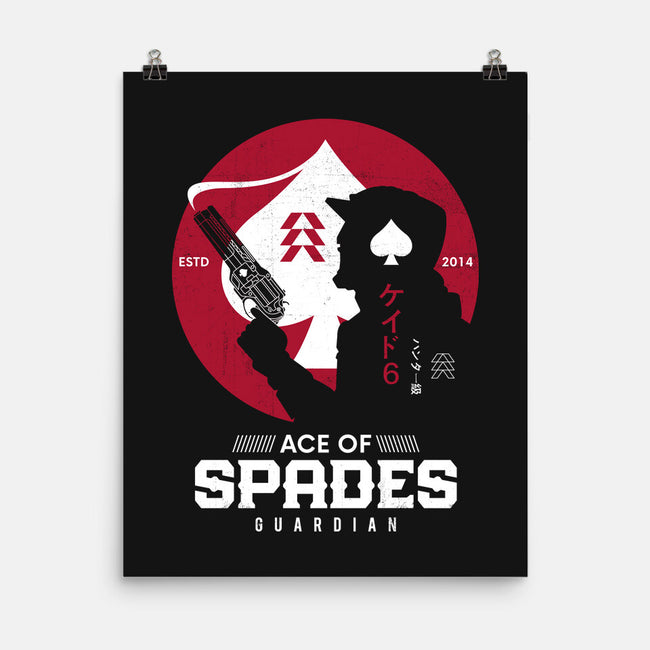 Ace Of Spades Japanese Style-none matte poster-Logozaste