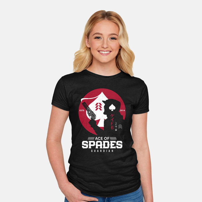 Ace Of Spades Japanese Style-womens fitted tee-Logozaste