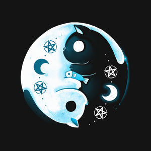 Yin Yang Moon Cats